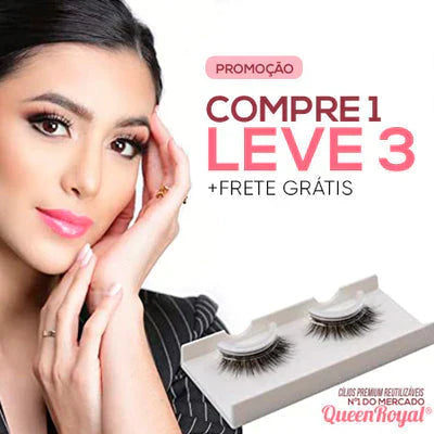 Cílios QueenRoyal™ - Autoaplicável & Reutilizável [COMPRE 1 LEVE 3]
