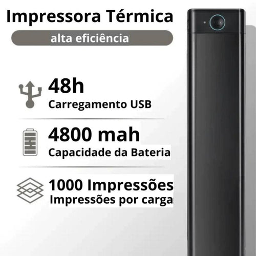 BluPrinter℠ - Impressora Portátil + (Refil de Papel e Brinde Surpresa)