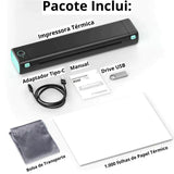 BluPrinter™ - Impressora Térmica Portátil + (Refil de Papel e Brinde Surpresa)